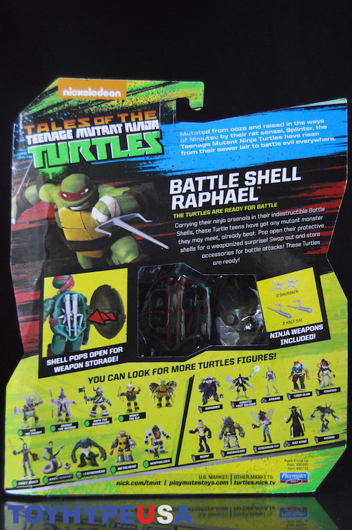 Playmates Toys Teenage Mutant Ninja Turtles Battle Shell Raphael ...