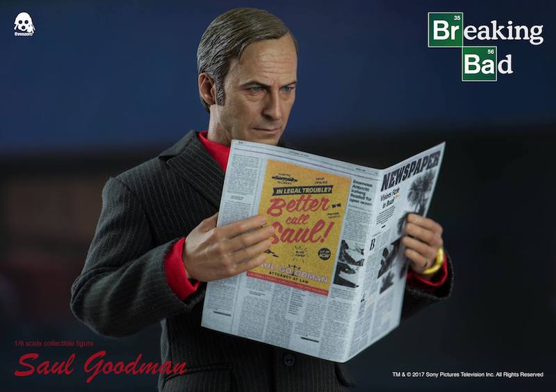 1/6 Scale Saul Goodman (Breaking Bad) Unpainted Resin Head Sculpt