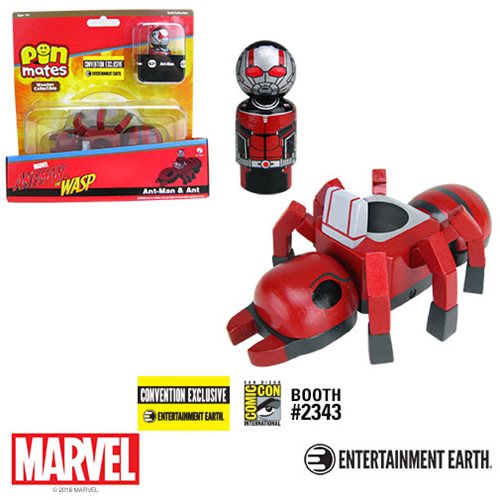 Bif Bang Pow! Ant-Man With Ant Pin Mate Wooden Collectibles Set