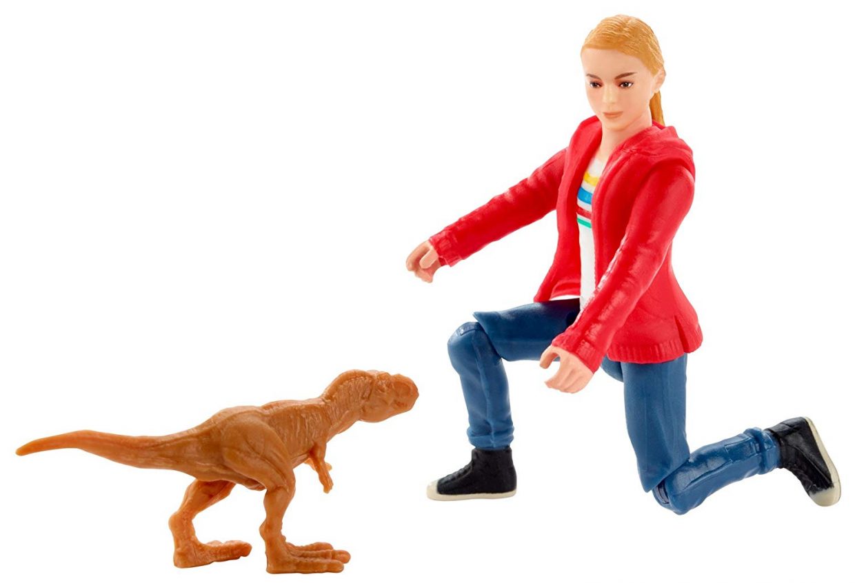 Mattel Jurassic World Fallen Kingdom 3 3/4" Maisie, Zia & Mercenary