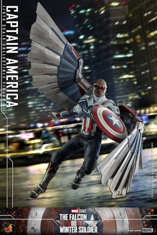 𝗣𝗿𝗲-𝗼𝗿𝗱𝗲𝗿] Hot Toys 1/6 Scale Action Figure - TV Masterpiece Series TMS040 - The Falcon and The Winter Soldier - Captain America / Sam Wilson a.k.a The Falcon ⭐️, Hobbies