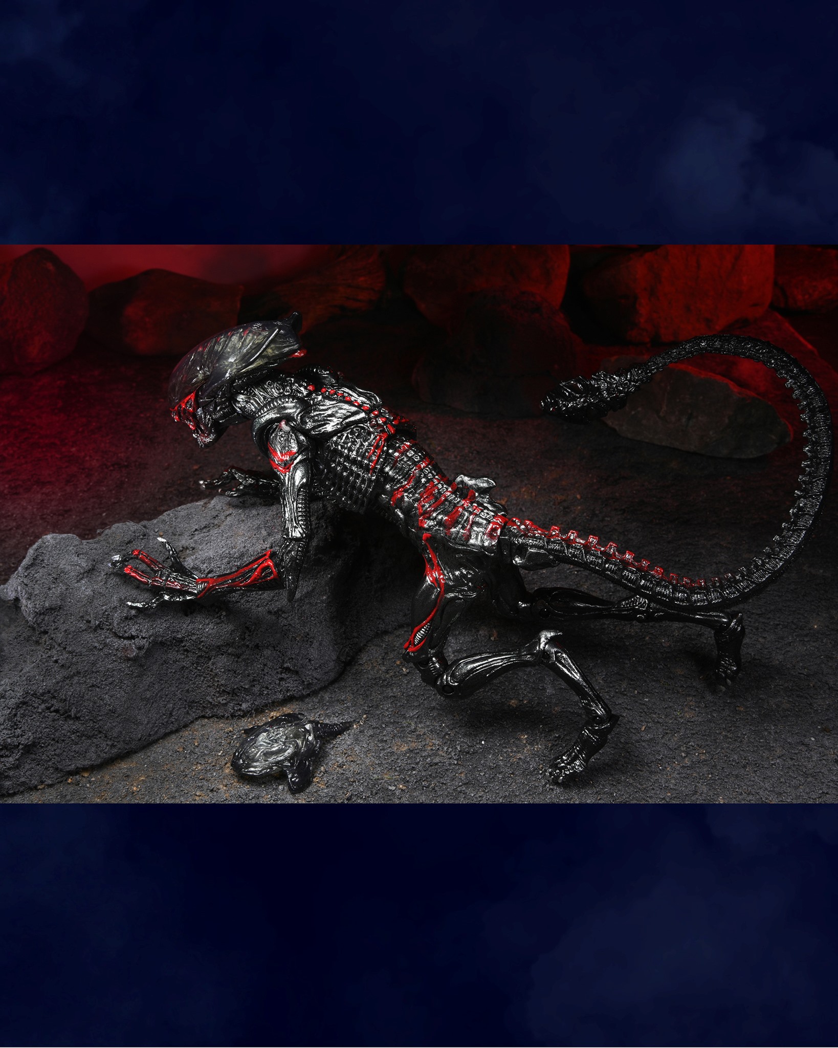 Figura Night Cougar Alien Kenner Tribute Alien 1990 23cm