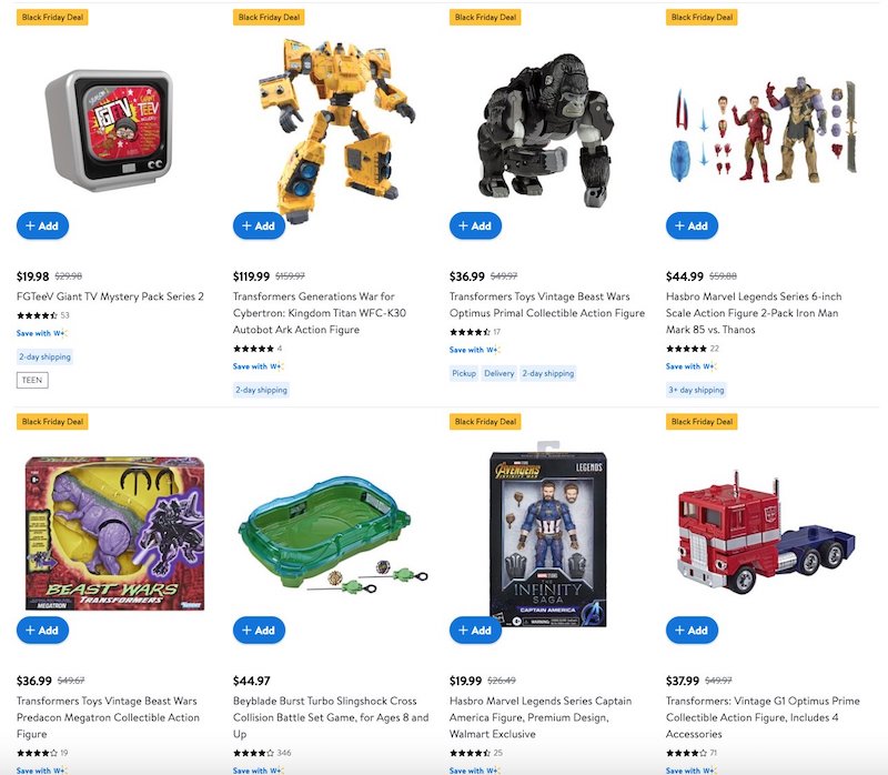 Transformers black friday deals deals