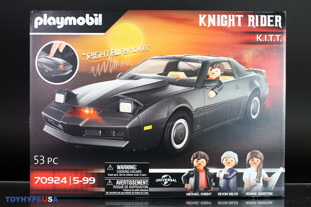 Playmobil – Knight Rider K.I.T.T. – Voiture Légendaire K2000 – Effets Sonores Et Lumière, 3 Personnages – Dès 5 Ans