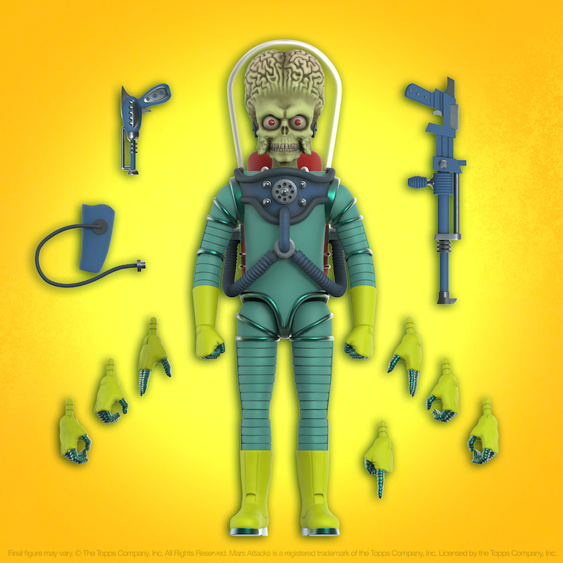 Mars Attacks Ultimates Mars 02 Martian (Invasion Begins, Glow) 7-in Action Figure