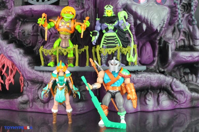 Masters Of The Universe Origins - Teela Turtles Of Grayskull Action Figure 14 Cm Con Armatura E Scudo (Crossover TMNT)