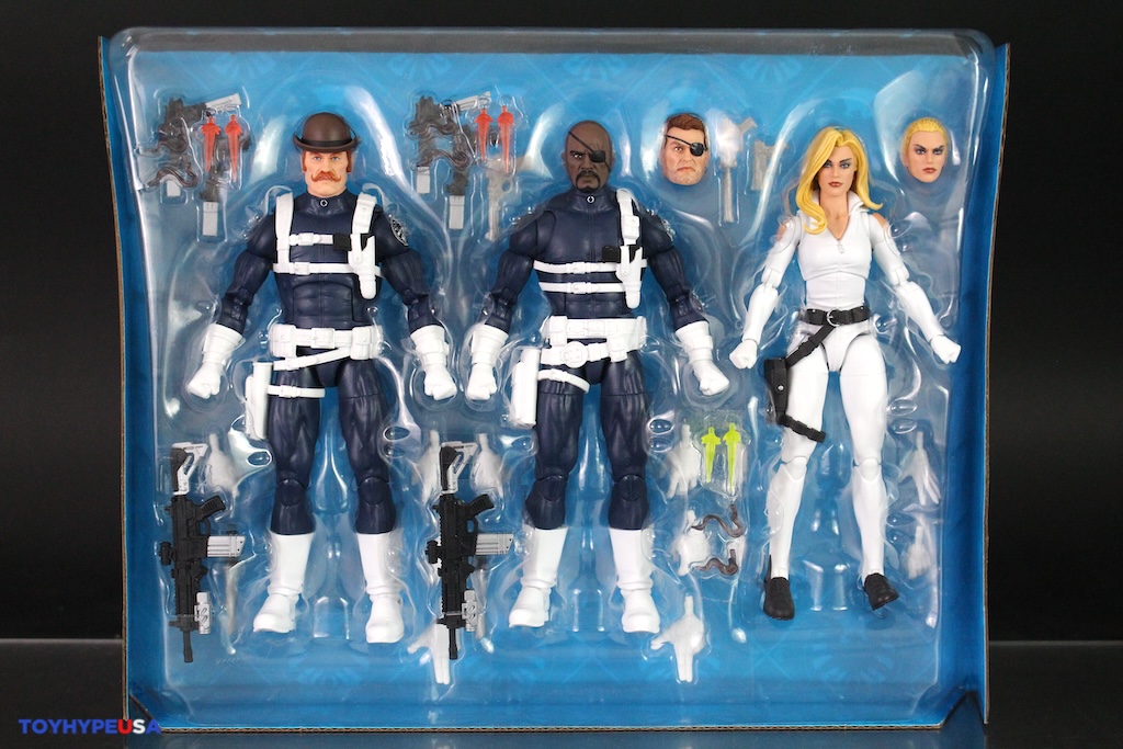 Marvel Legends Series 6 S.H.I.E.L.D. 3-Pack (Nick Fury Jr., Sharon Carter, Dum Dum Dugan) uno de los mejores 3-Pack de Hasbro , #parati , #geek , #geekculture , #hasbro , #marvellegends