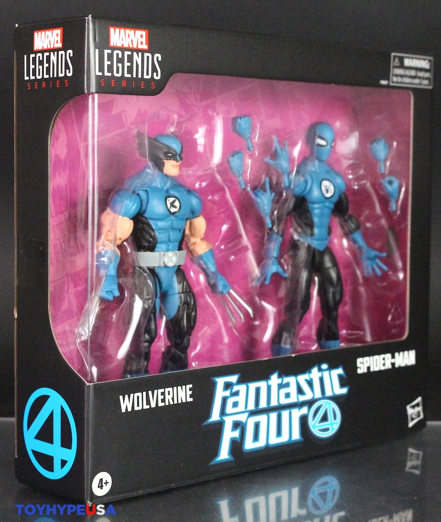 Hasbro Marvel Legends: 2 Pack Wolverine E Spider-Man – Ispirato Ai Fantastici Quattro, Action Figure 15 Cm Con Accessori