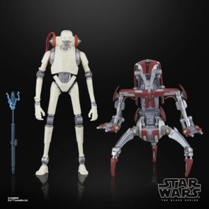 Hasbro Star Wars The Black Series Jedi Survivor Gaming Greats - KX Security Droid Enforcer & Droideka Figures 