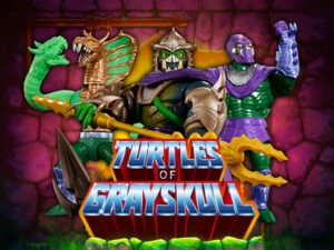 Mattel Turtles of Grayskull King Hiss & Super Shredder Figures