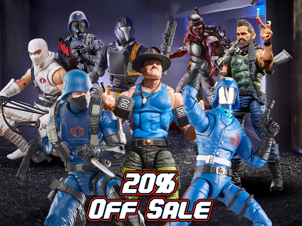 BigBadToyStore Offers 20% Off Select G.I. Joe Classified, ReAction+ & Ultimates Figures