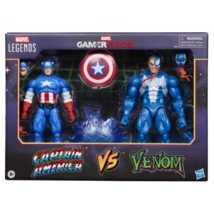 Hasbro Marvel Legends Series Gamerverse Captain America Vs. Venom Figures