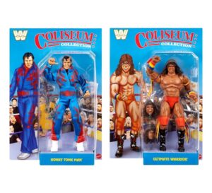 Mattel WWE Coliseum Collection Ultimate Warrior & Honky Tonk Man Figures