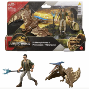 Jurassic World Rebirth Dr. Henry Loomis and Pteranodon Action Figure 2-Pack