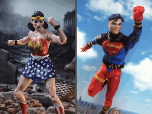 McFarlane Toys x DC Direct Page Punchers 7" Wonder Woman & Superboy Figures