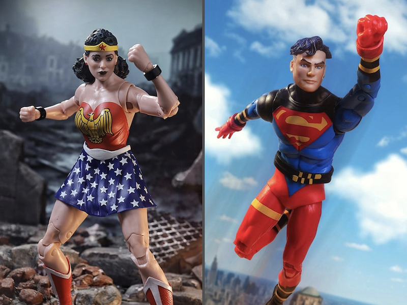 McFarlane Toys x DC Direct Page Punchers 7" Wonder Woman & Superboy Figures