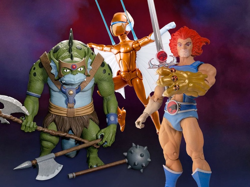 Super7 Ultimates! ThunderCats Lion-O (Version 2) & Slithe, SilverHawks Copper Kidd (Cartoon) Figures