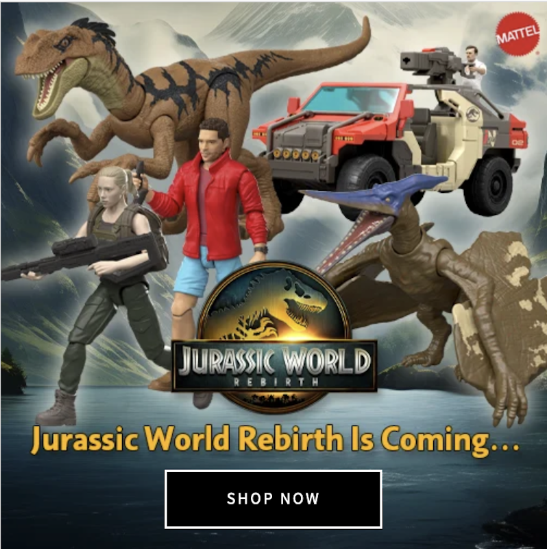 Mattel Jurassic World Rebirth Figures & Vehicle Wave 1