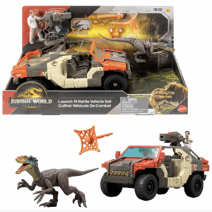 Jurassic World Launch 'N Battle Vehicle Playset