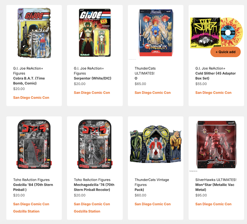 Super7 San Diego Comic-Con 2025 Exclusives