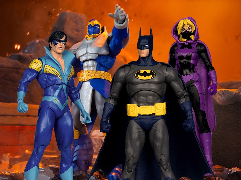 McFarlane Toys DC Multiverse Batman, Batgirl, Nightwing & Monarch Figures