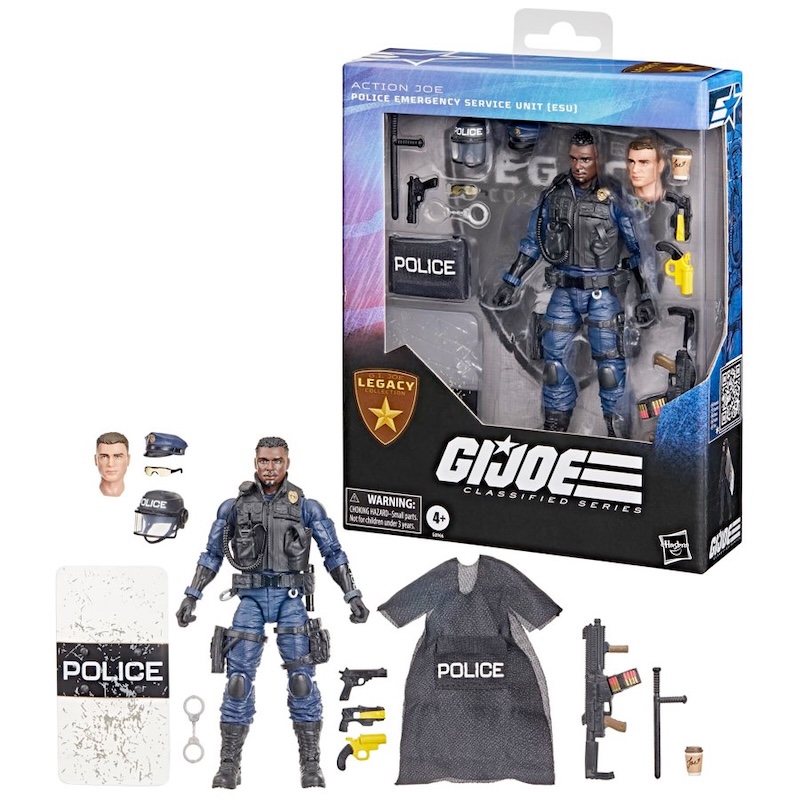 Hasbro G.I. Joe Classified Series 6" Legacy Collection Police Emergency Service Unit (ESU) Figure