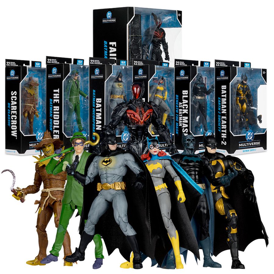 McFarlane Toys DC Multiverse Batman Incorporated, The Riddler, Black Mask, Batman Earth-2, Batgirl & Scarecrow Figures Pre-Orders