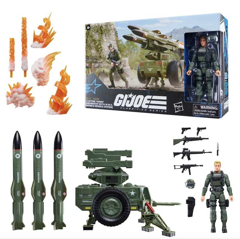 G.I. Joe Classified Series #182 Clayton Hawk Abernathy 6-Inch Action Figure with M.M.S. (Mobile Missile System) Vehicle