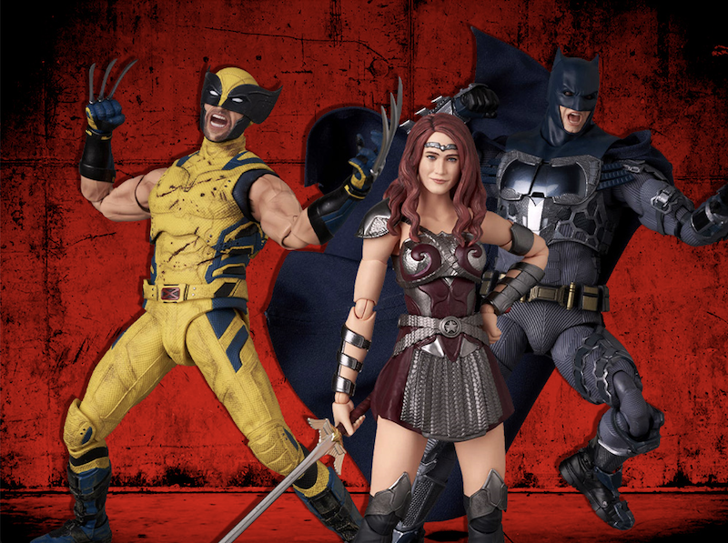 Medicom - MAFEX The Flash 2023 Batman, The Boys Queen Maeve & Deadpool & Wolverine - Wolverine Figures