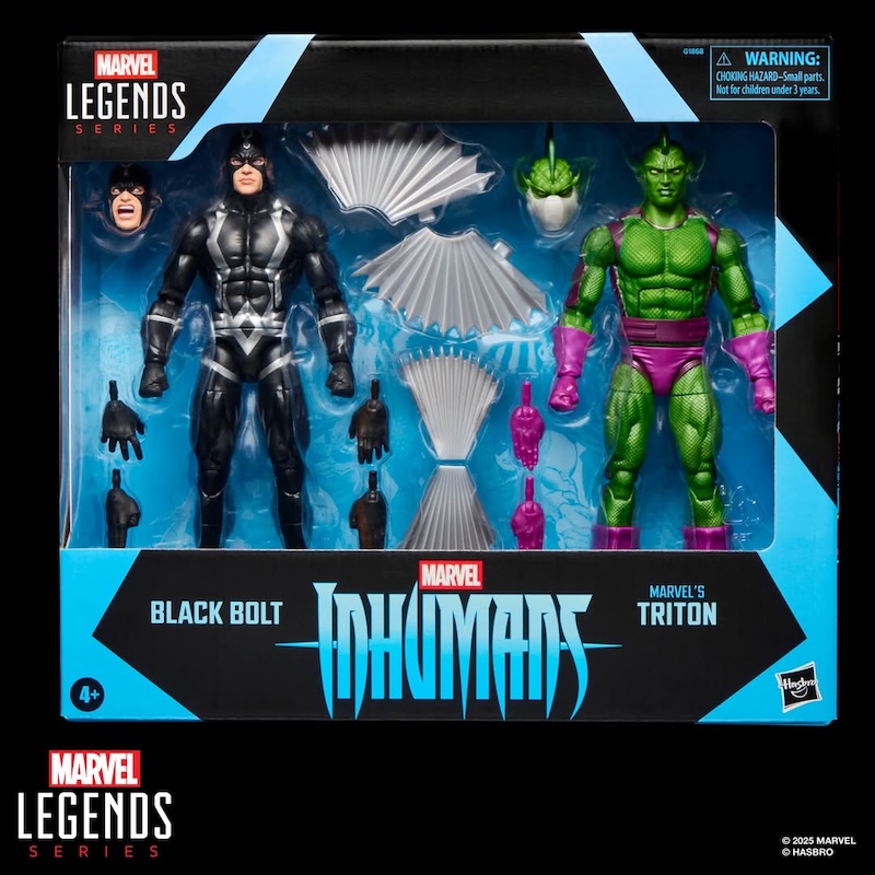 Hasbro Marvel Legends Series 6" Black Bolt & Triton - Inhumans 2-Pack Figures