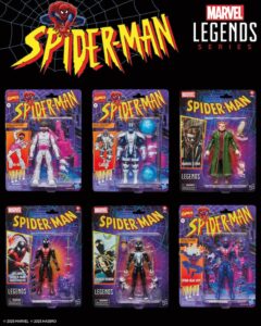 Hasbro Marvel Legends Series 6" Retro Carded Spider-Man Figures