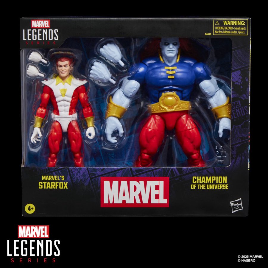 Hasbro Marvel Legends Series 6" Marvel's Starfox & Champion of the Universe Figures
