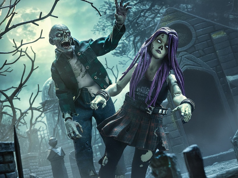 NYCC 2025 - Four Horsemen Studios Graveyard Zombies Rocker & Worker Figures
