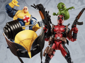 Hasbro Marvel Legends 6" Maximum Series Deadpool, X-Factor Strong Guy Figures & Wolverine's Cowl 