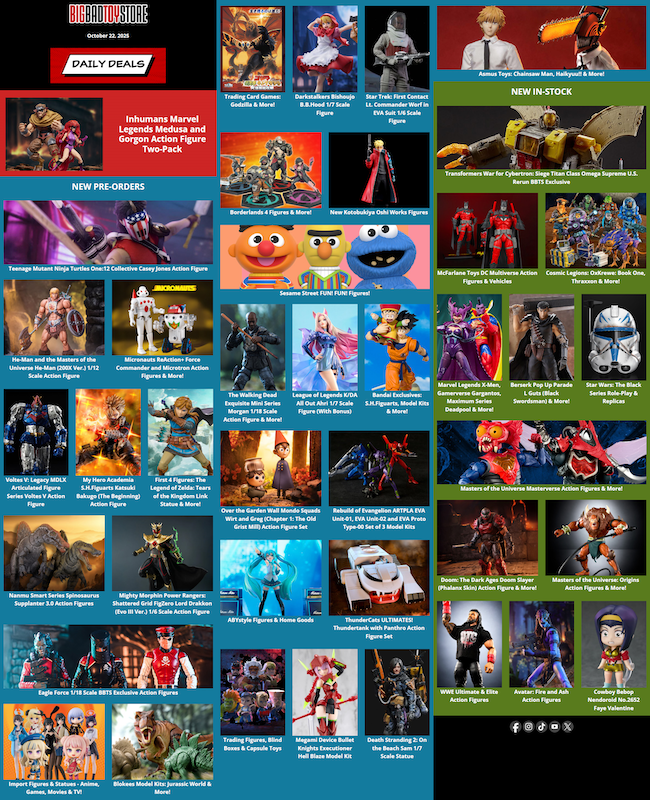 BigBadToyStore Marvel Legends, MOTU, Eagle Force, Over the Garden Wall, S.H.Figuarts