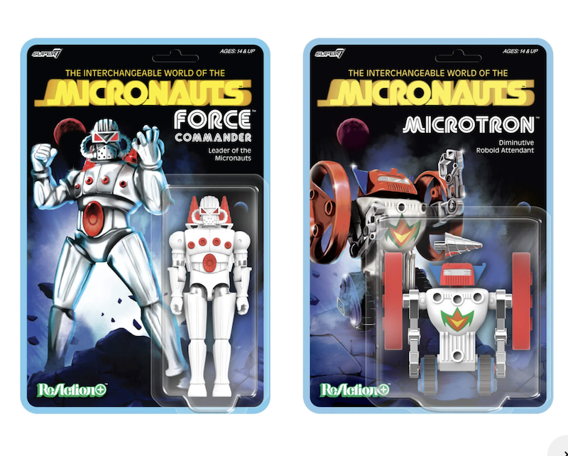 Super7 Micronauts ReAction+ Wave 2 - Microtron & Force Commander Figures