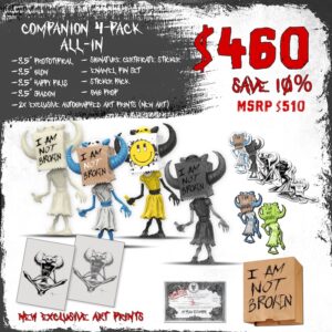 Scrambled Eggs Creative Announces I Am NOT Broken The Bag Lady Vinyl Companion 8.5" Vinyl Figure Kickstarter Campaign