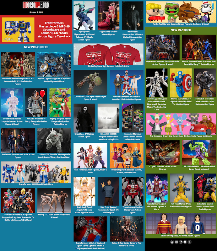 BigBadToyStore News Transformers, Tamashii Nations, Marvel, Mortal Kombat, Monster Force