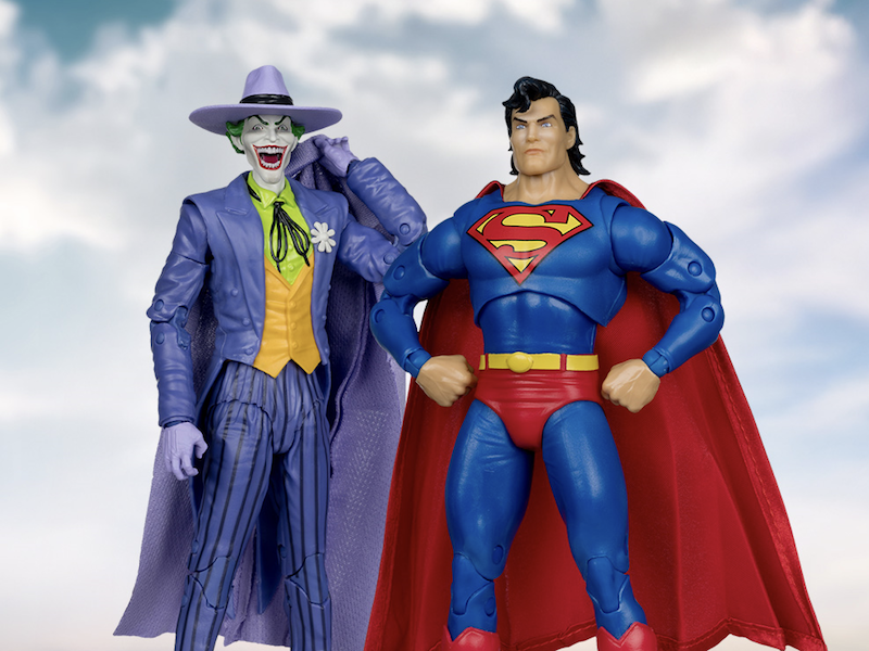 McFarlane Toys DC Multiverse Page Punchers 7" Superman (Zero Hour) & Joker (Crisis on Infinite Earths) Figures