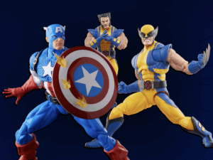 Hasbro Marvel Legends Series Astonishing X-Men Wolverine & 20th Anniversary Captain America (Re-Issue) Figures