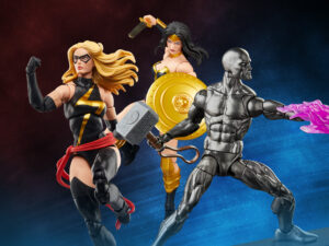 Hasbro Marvel Legends Series Squadron Supreme Power Princess, Silver Surfer & Warbird Figures 