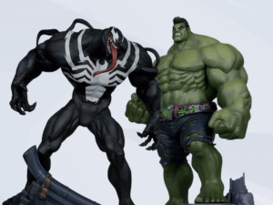 McFarlane Toys Marvel Rivals Incredible Hulk & Venom 1/16th Scale Figures