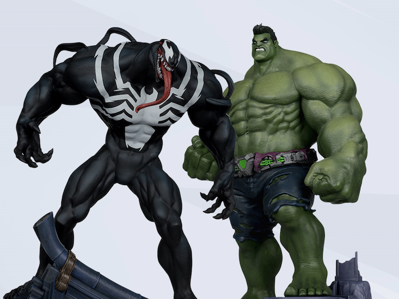 McFarlane Toys Marvel Rivals Incredible Hulk & Venom 1/16th Scale Figures