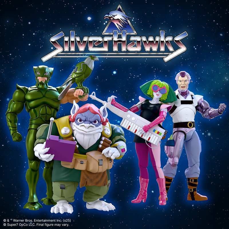 Super7 Silverhawks Ultimates! Wave 8 - Flashback, Condor, Hardware, & Melodia Figures
