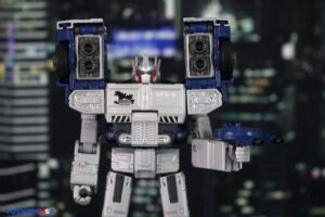 Takara-Tomy Transformers x Godzilla Synergenex Series Optimus Prime Type MSF-3 Kiryu Figure