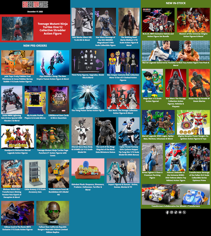 BigBadToyStore M.A.S.K. in stock! Plus TMNT, Godzilla, Marvel, Fallout, anime