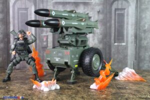 Hasbro G.I. Joe Classified Series #182 Clayton Hawk Abernathy Figure with M.M.S. (Mobile Missile System) Vehicle