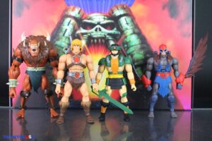 Mattel – He-Man and the Masters of the Universe Origins 200X Cartoon Collection He-Man, Beast Man, Stratos & Tri-Klops Figures