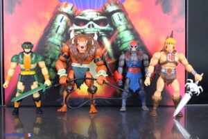 Mattel – He-Man and the Masters of the Universe Origins 200X Cartoon Collection He-Man, Beast Man, Stratos & Tri-Klops Figures
