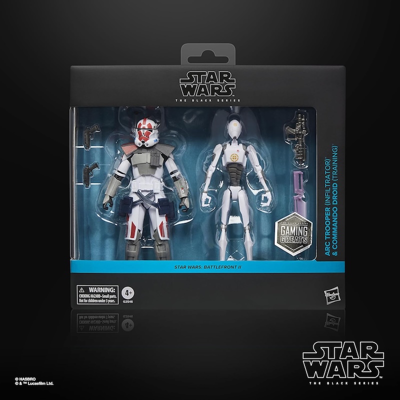 Hasbro Star Wars The Black Series 6" Gaming Greats ARC Trooper (Infiltrator) & Commando Droid (Training) Figures